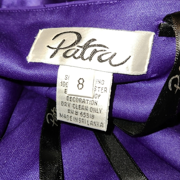 Patra Purple Blue Halter Evening Dress - Picture 11 of 12